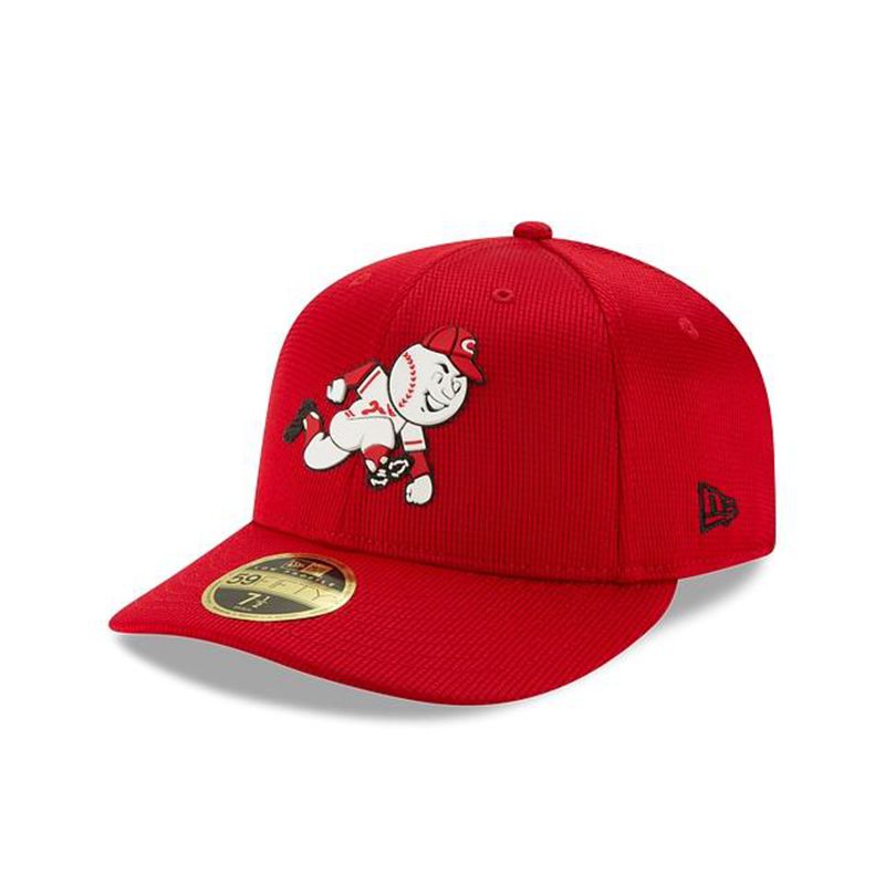 MLB Cincinnati Reds Clubhouse Collection Low Profile 59Fifty Fitted (YXV9374) - Red New Era Caps